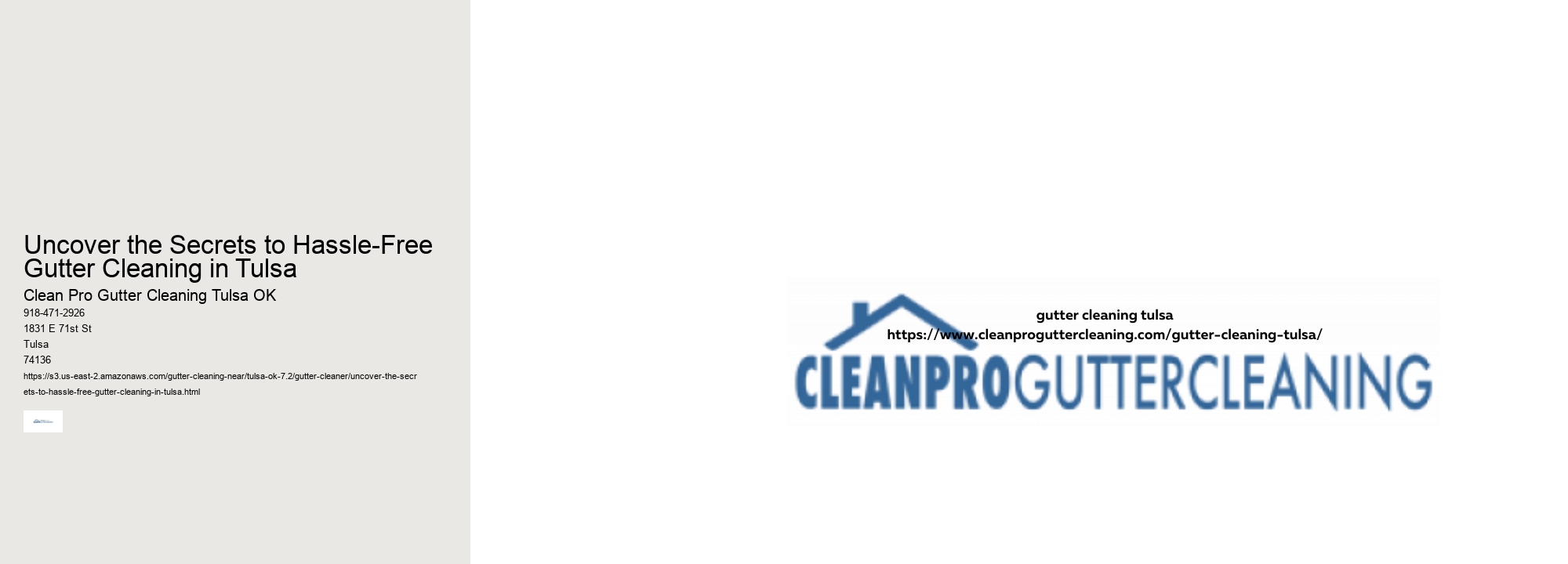 Uncover the Secrets to Hassle-Free Gutter Cleaning in Tulsa 